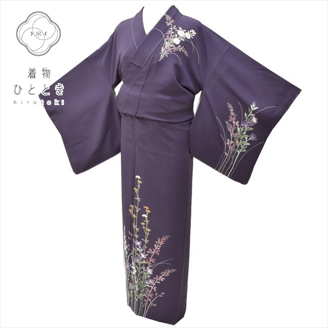 20%OFF☆P10倍／付下げ訪問着 正絹 リサイクル着物 未使用品 仕立て