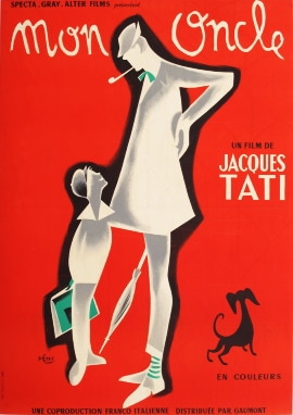 ぼくの伯父さん 1958年 ジャック・タチ監督 | 映画ポスター,フランス