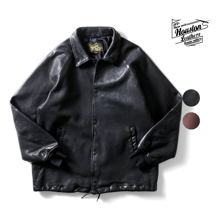 HOUSTON / ヒューストン 8237 LEATHER COACH JACKET / レザーコーチ