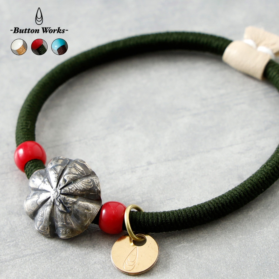 BUTTON WORKS】APOLLO CONCHO HAIR ELASTIC BRACELET マーキュリー