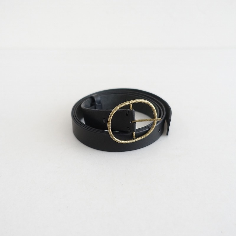 定価2.2万】ミナペルホネン mina perhonen oval レザーベルト ブラック