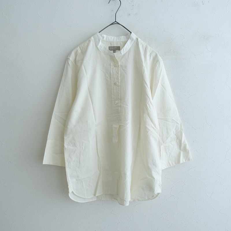 マーガレットハウエル MARGARET HOWELL コットンシルクバンドカラー