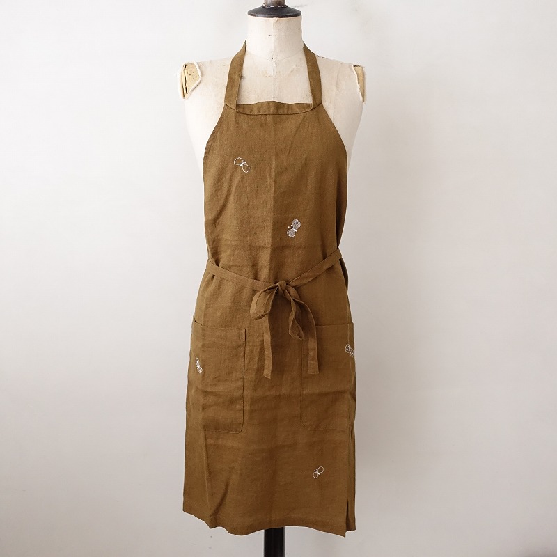 未使用】ミナペルホネン mina perhonen choucho チョウチョ刺繍リネン