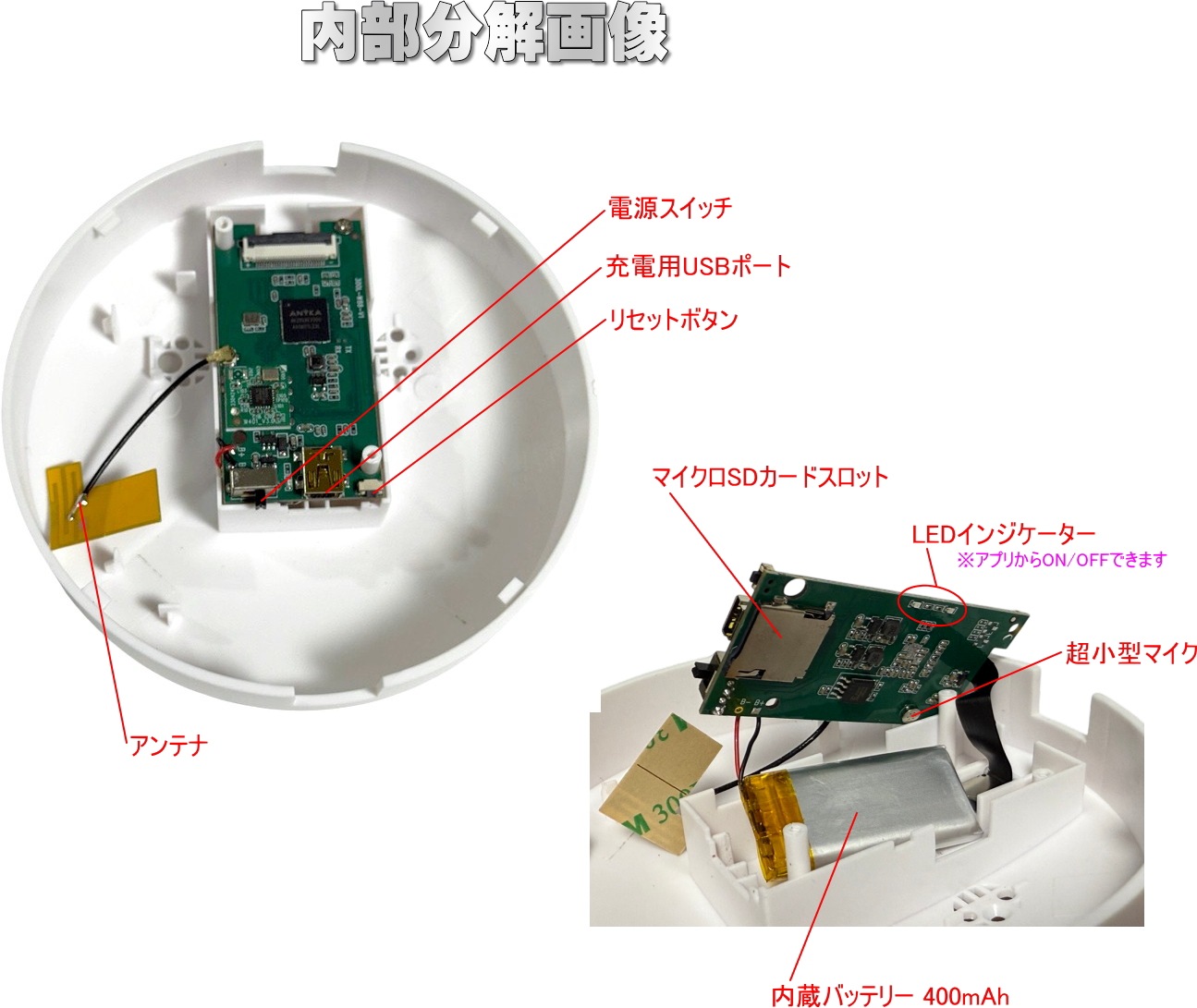 最新 正規品 4K 火災報知器型防犯カメラ 警報器 TB-YG1 安心 見守り