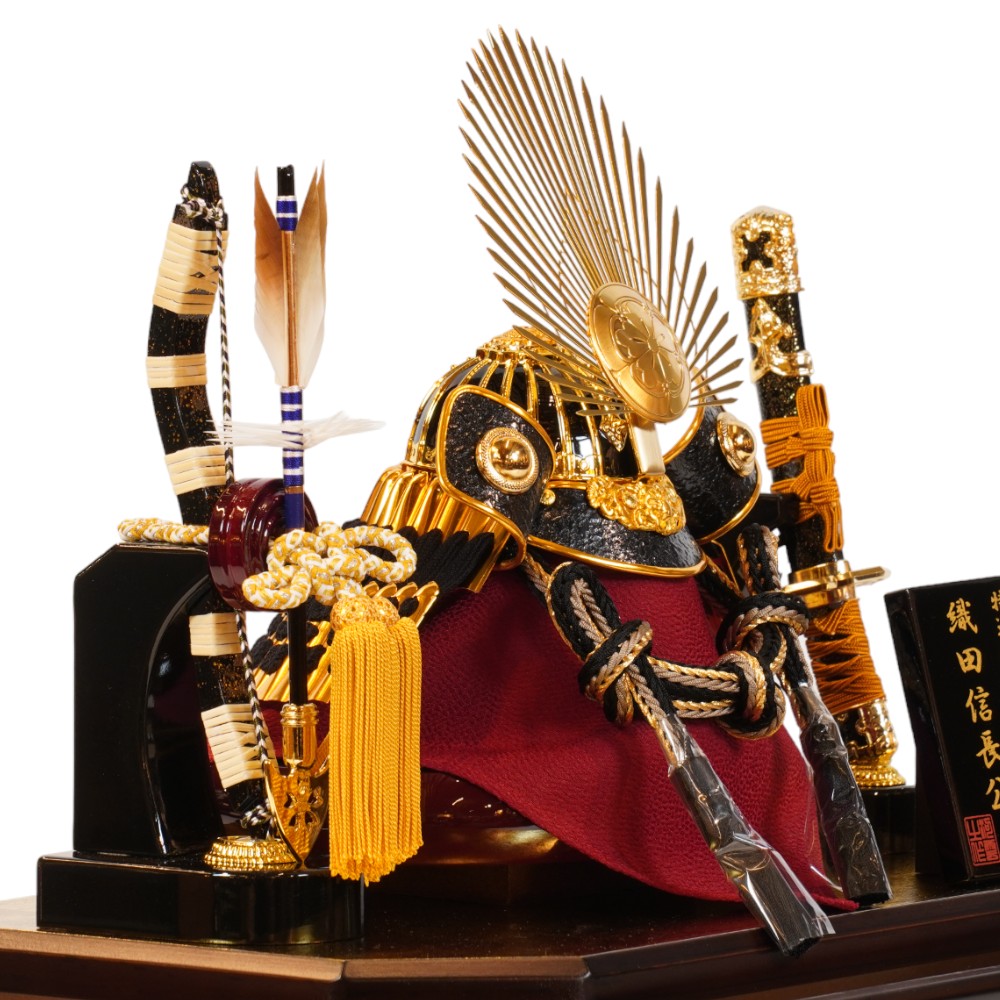 五月人形】8号 織田信長 兜ガラスケース飾り〈河雲作〉 ｜雛人形・五月