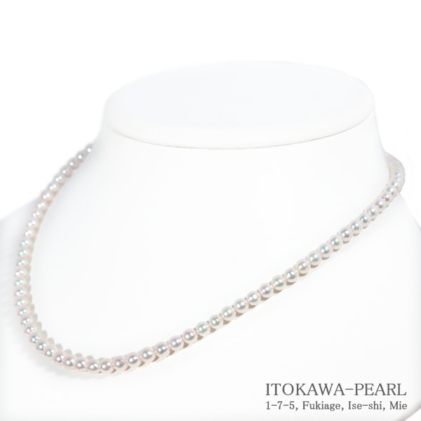あこや真珠ベビーパールネックレス＜4.5～5mm＞アジャスター・K18YG N