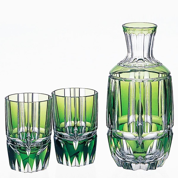 江戸切子 酒器揃＜竹の膳＞ KAGAMI | 冷酒盃 | 伝統工芸品・和風記念品