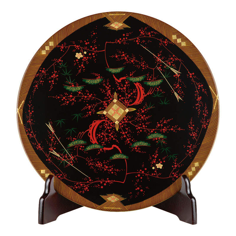 会津漆器 屏風 黒 11月屏風 紅葉 | 屏風 | 伝統工芸品・和風記念品