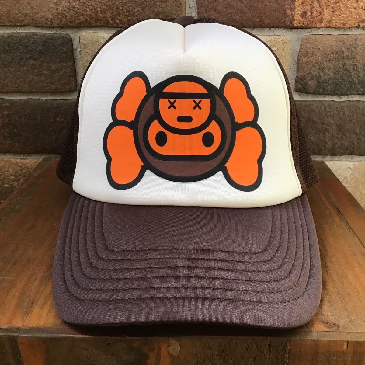 ☆激レア☆ kaws milo メッシュ キャップ a bathing ape BAPE マイロ