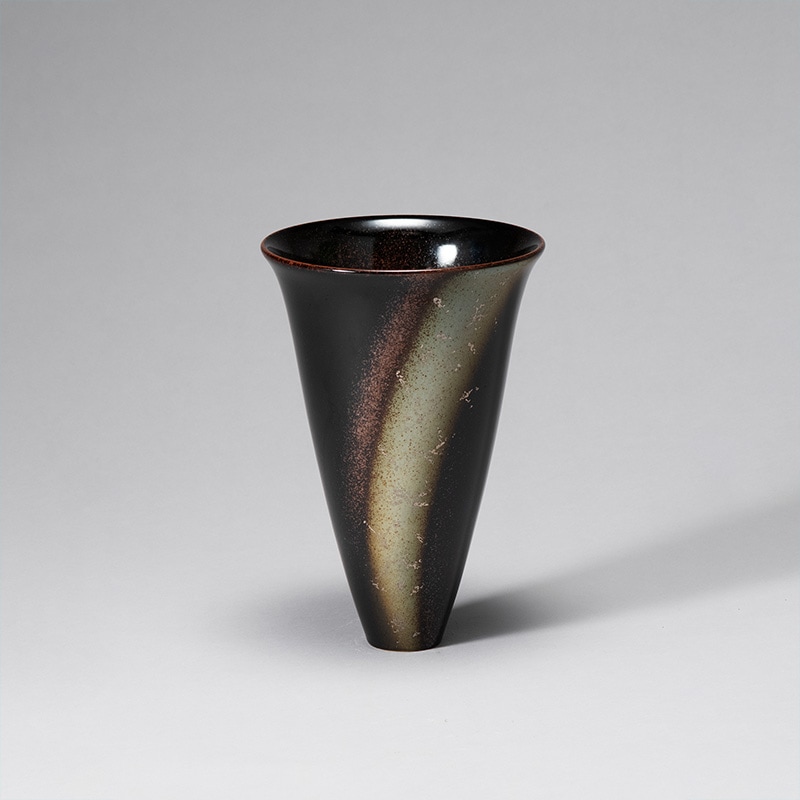 花器 清水焼1807 鉄砂 | 花器・花瓶,陶器,京焼/清水焼 | フラワー