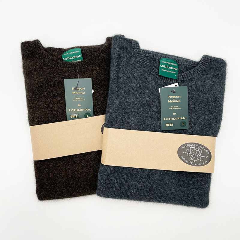 MADE IN NEW ZEALAND ポッサムメリノ クルーネックジャンバー