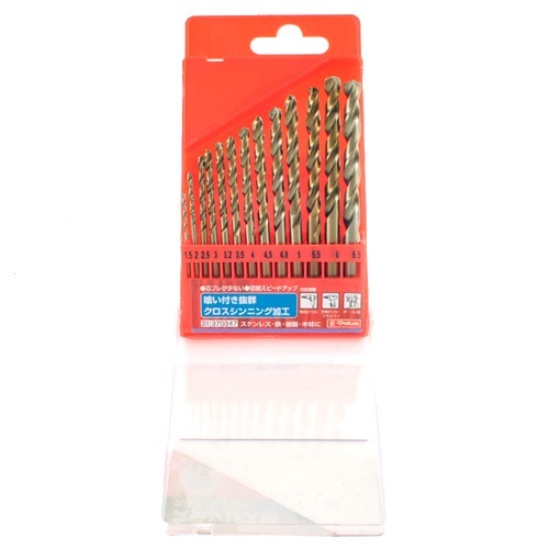 藤原産業 E-Value ステンレス用ドリルセット ESD-13S 喰い付きが抜群な