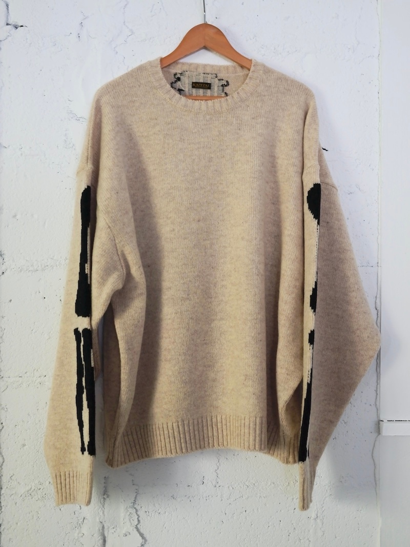 KAPITAL(キャピタル) / 5G ウール BONEクルーセーター (キナリ) 25AW