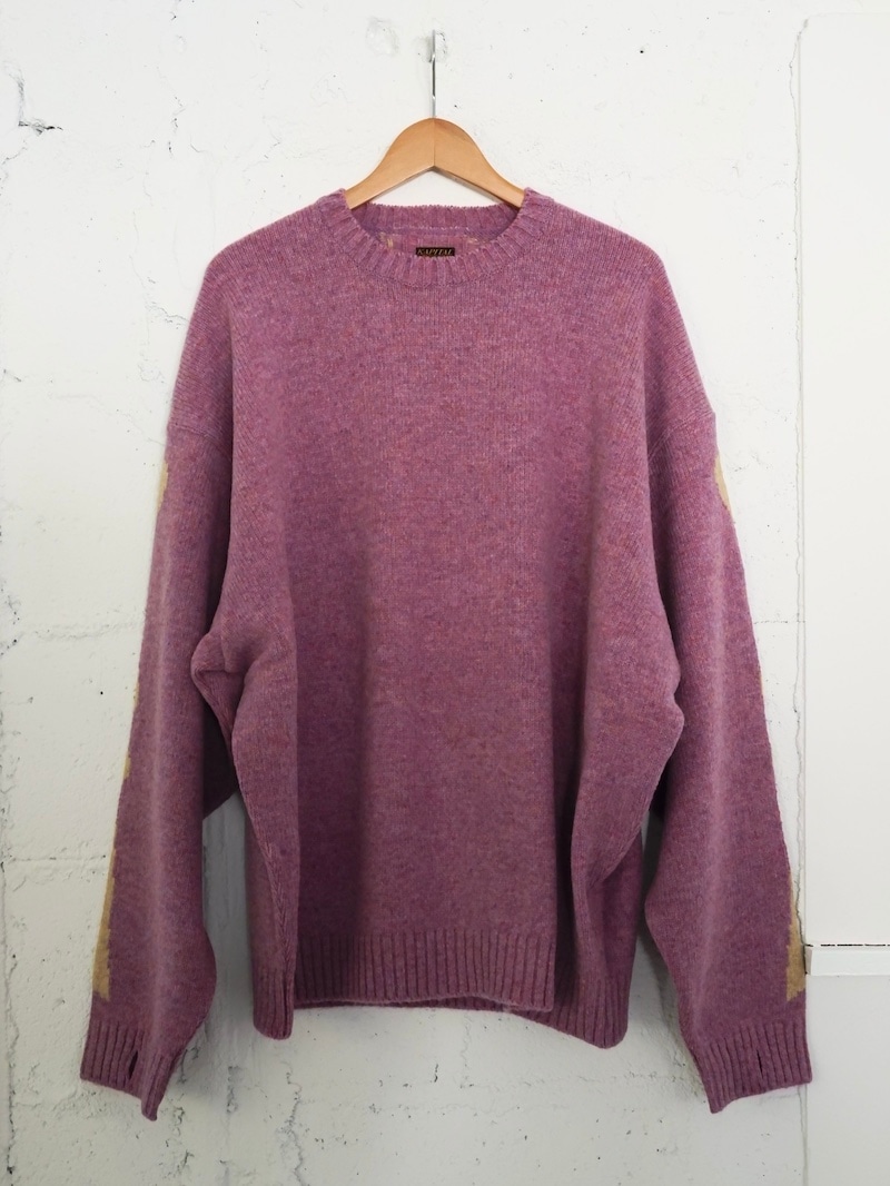 KAPITAL(キャピタル) / 5G ウール BONEクルーセーター (L.パープル