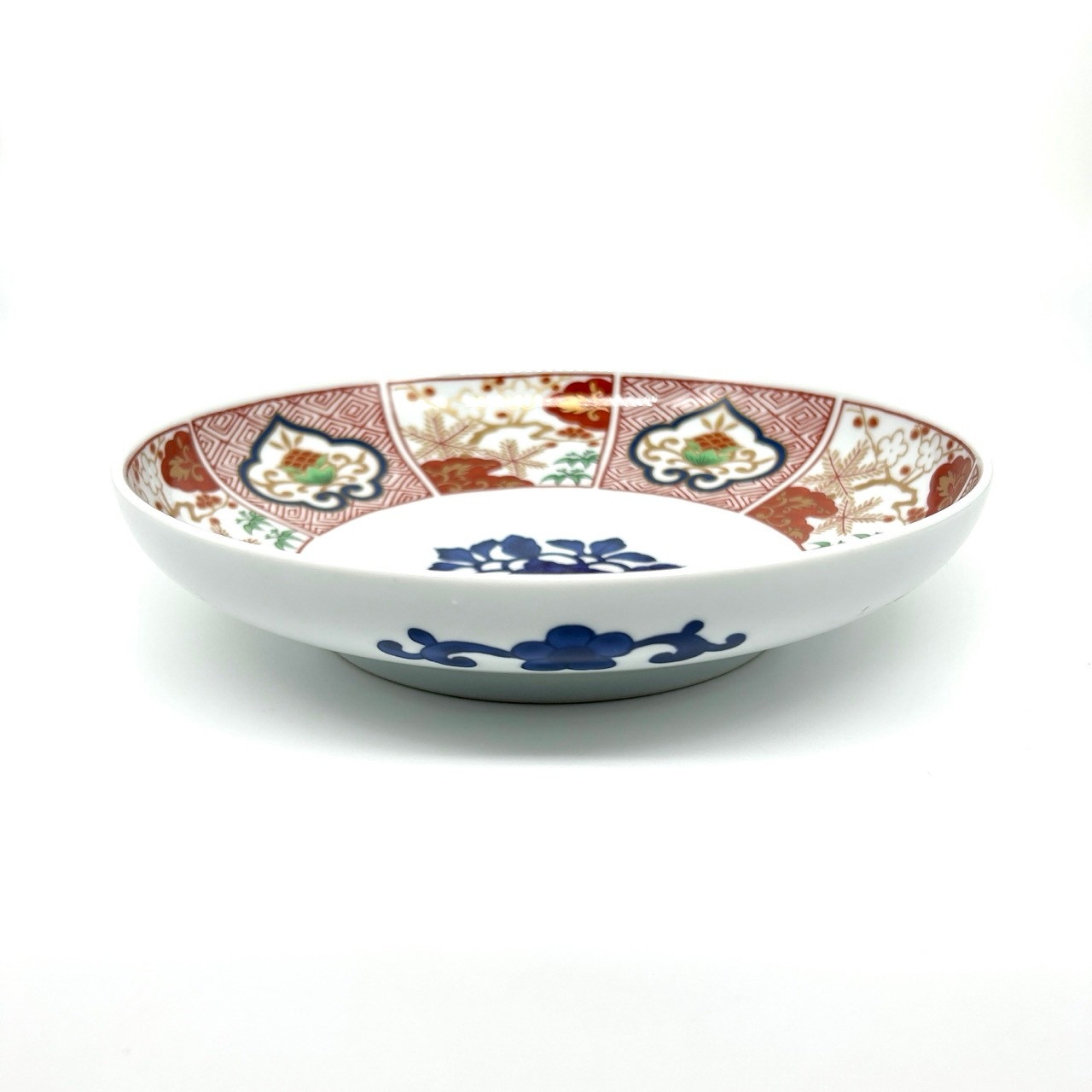 美山窯】染錦窓絵霊芝文取皿【波佐見焼】｜創亭やぶきたオンライン