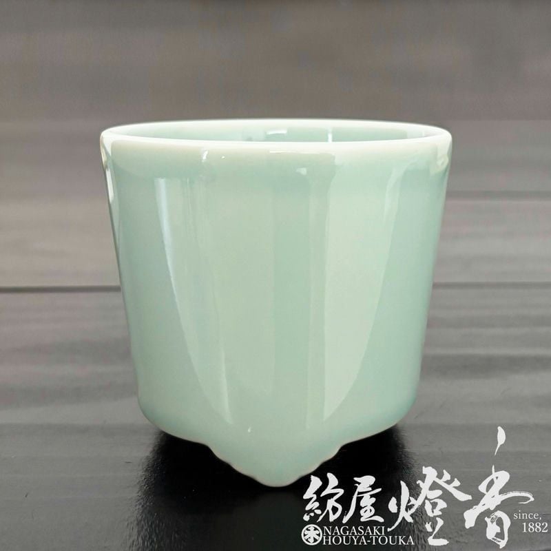 香器/香道具『優美な姿【聞香炉・青磁(ききこうろ・せいじ)】木箱入