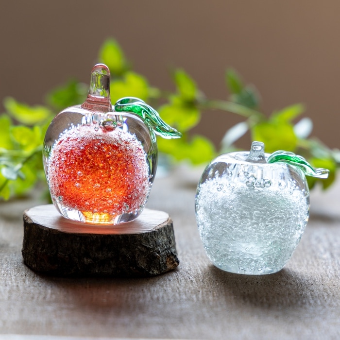 りんごのオーナメント | 北一硝子 まごころお届け便