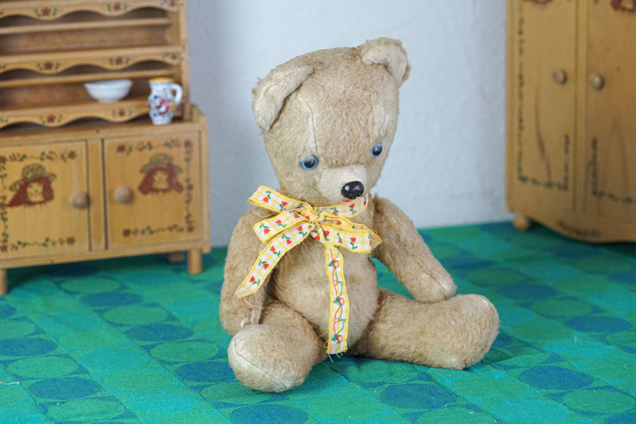 フランスのあどけないお顔にブルーアイのベア36cm gt-961の通販