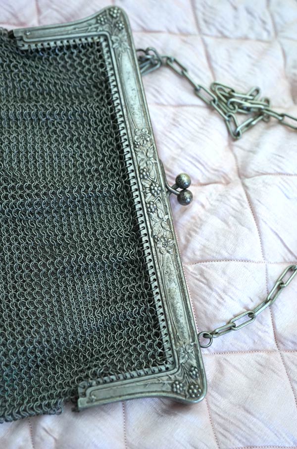 アンティークメタルメッシュのオペラバッグ1910－30年代 gb-317の通販