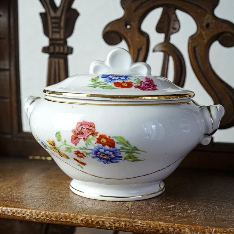 金継ぎで蘇ったディネットのスーピエール1930年代頃 gc-1836の通販