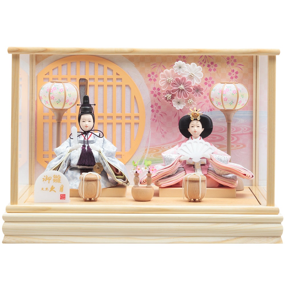 展示品限り】雛人形 ケース飾り ※閉店セール K15 展示品限り】雛人形