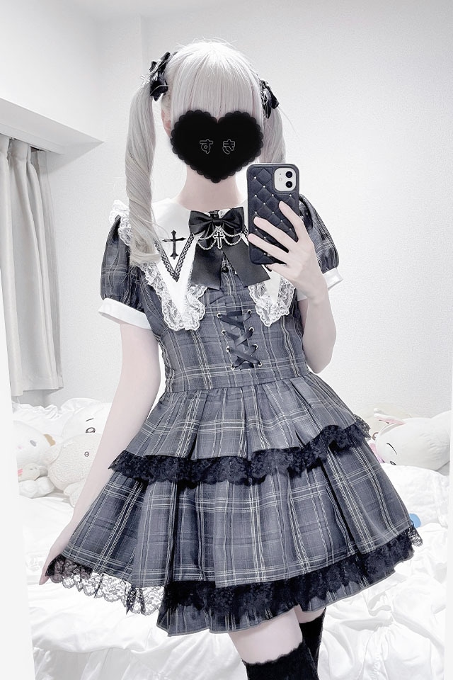 MA*RS】【2点SET】クロス刺繍3段フリルセットアップ