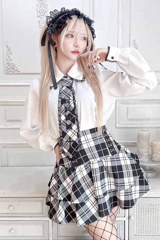 地雷 マーズ セーラー ブラウス 十字架リボン ノエミー スカパン