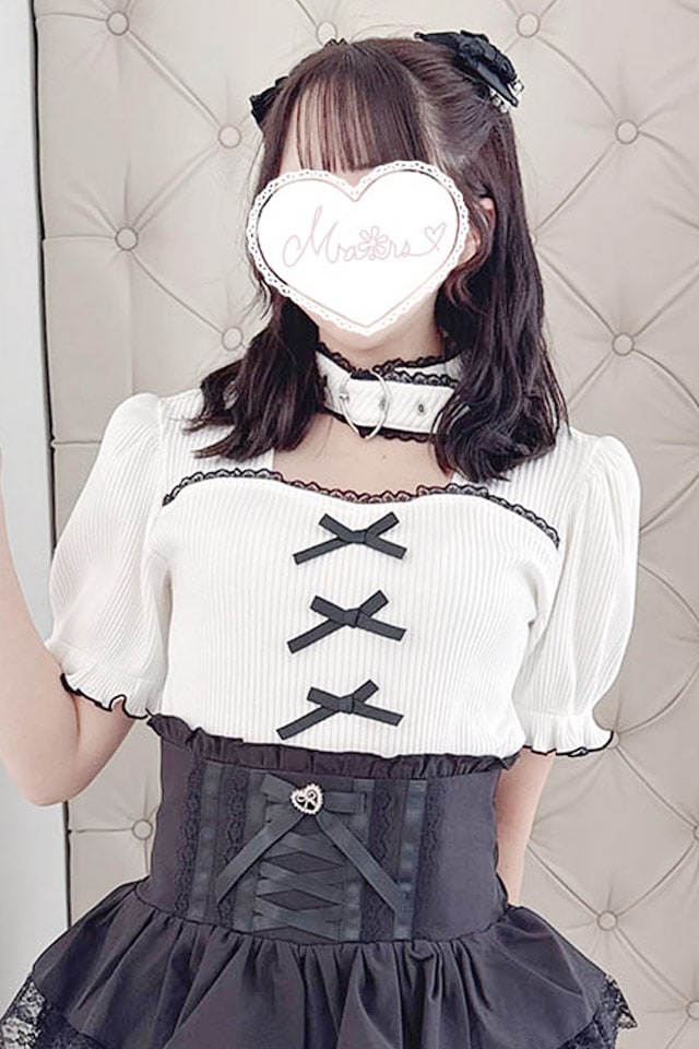 MA*RS】ハートベルト付きテレコトップス - ホワイト size-F | 地雷系