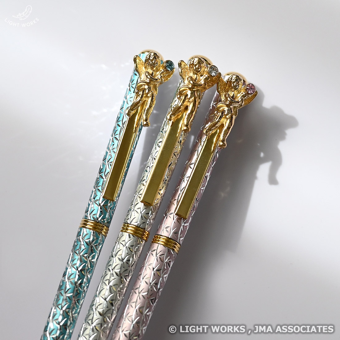 スワロフスキー付き キラキラボールペン（3色から選択）