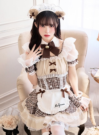 即日発送】【藤咲凪着用】ロイヤルチェックキティメイド《オリジナル