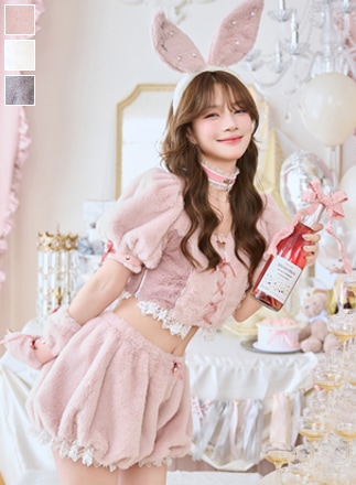 グレーは予約】スイートバニーラテセットアップ《ハロウィンコスプレ9