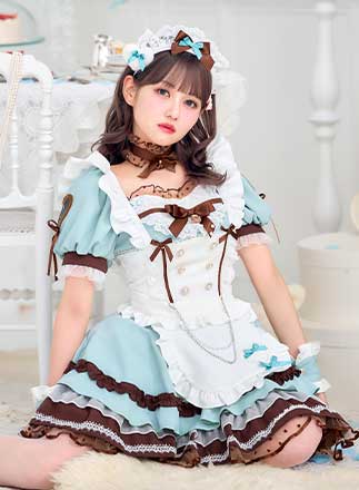 即日発送】【佐藤ノア着用】メルティホイップチョコミントメイド