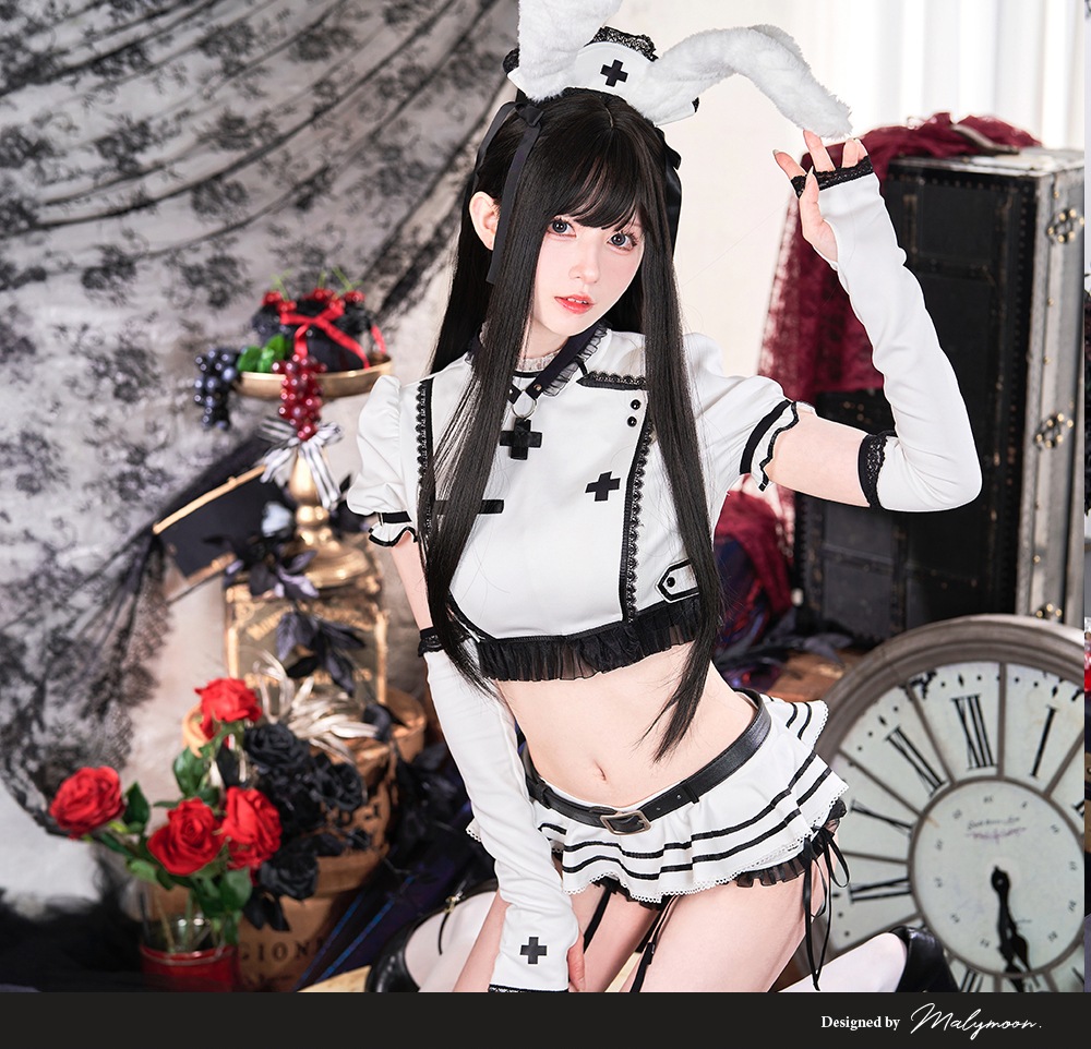 即日発送】【月海つくねコラボ】マシュマロホワイトバニーナース