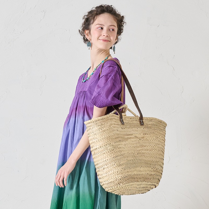 モロッコ2wayマルシェバッグ かごバッグ｜マライカ公式通販