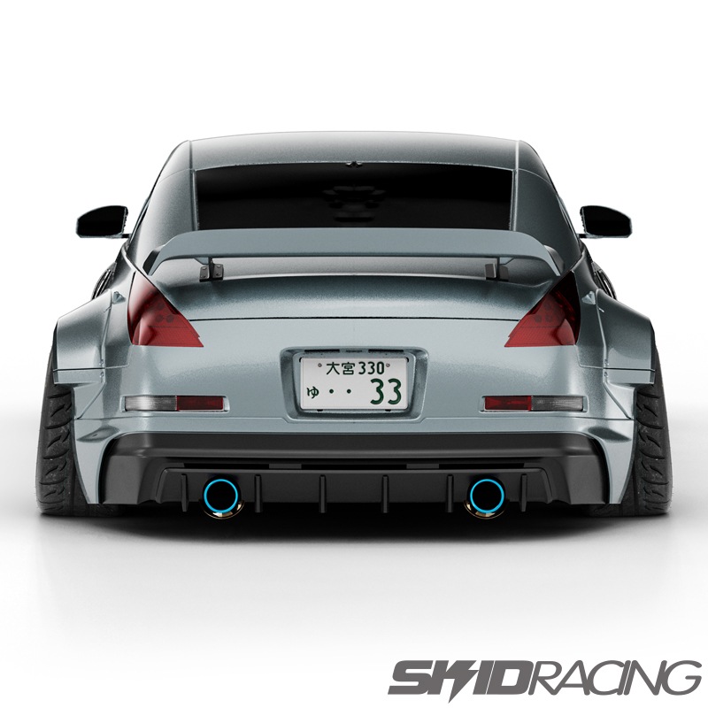 z33 フェアレディZ リア スポイラー ウィング ダックテール スキッド