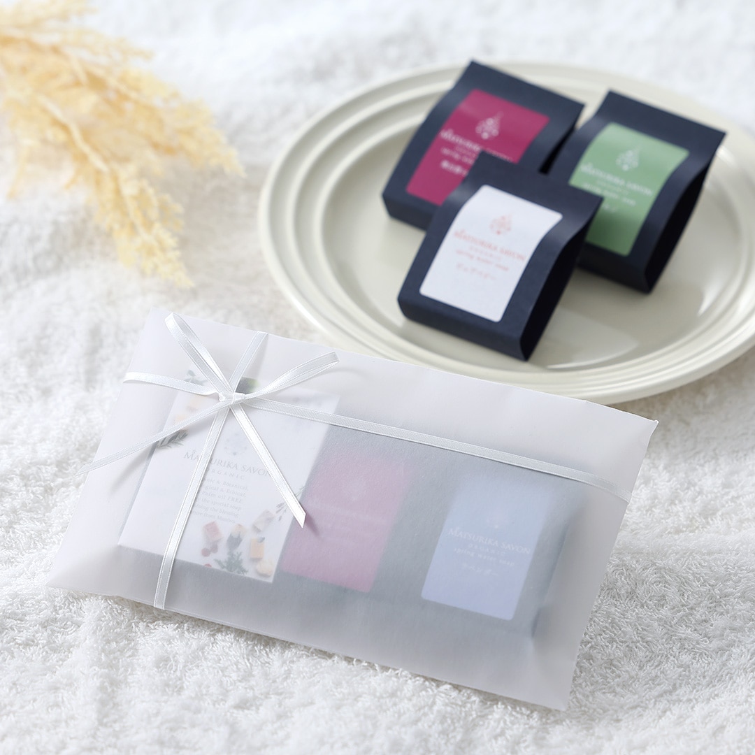 プチギフト】選べる石けんトライアル3種セット | PRODUCTS | MATSURIKA