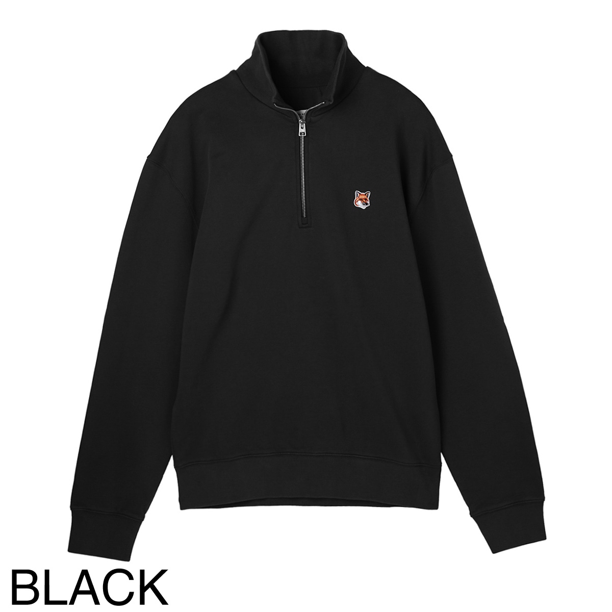 MAISON KITSUNE メゾンキツネ ハーフジップ スウェット/FOX HEAD PATCH
