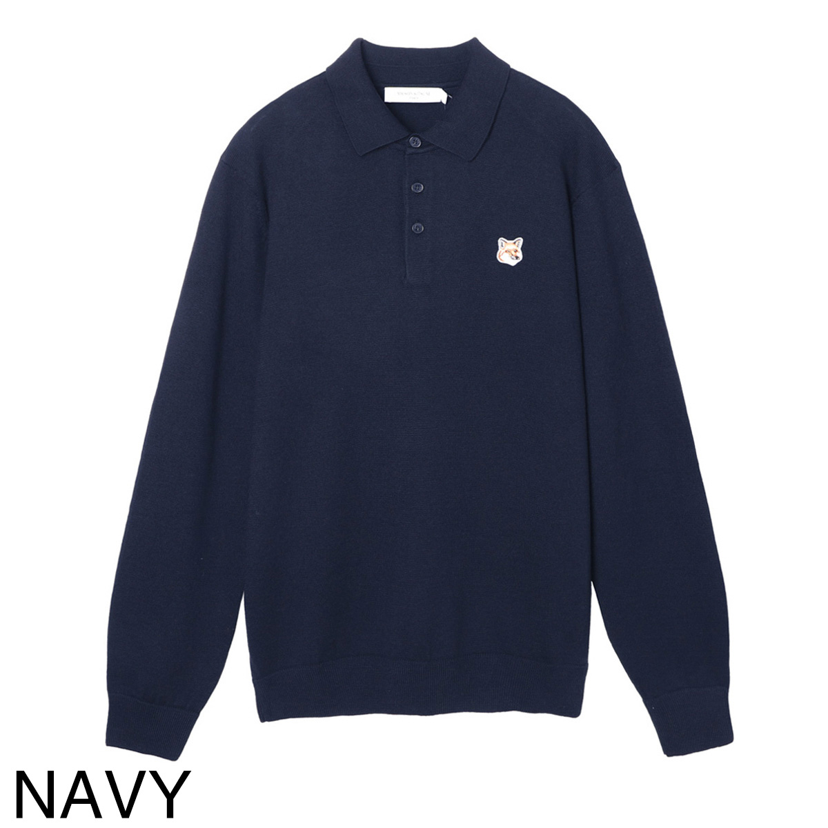 アウトレット】MAISON KITSUNE メゾンキツネ ニットポロシャツ/長袖