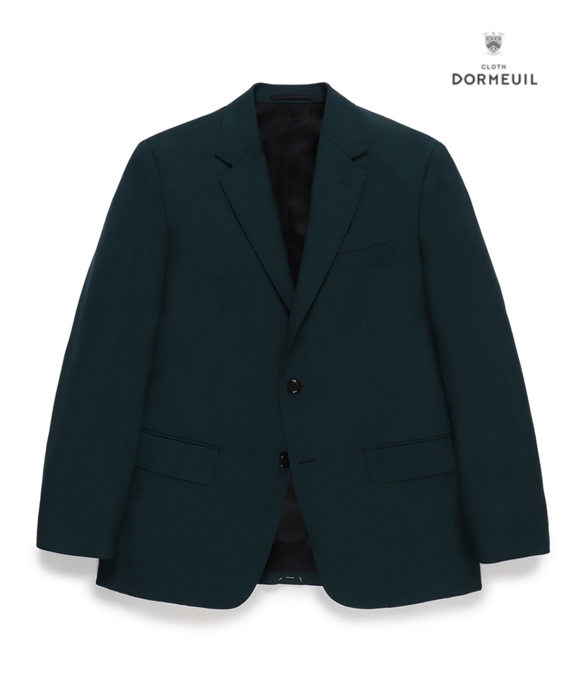 DORMEUIL / SINGLE BREASTED JACKET (TYPE-6)【DARK TURQUOISE