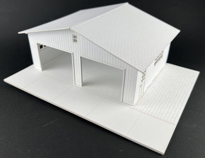 送料無料】コバアニ cobaanii mokei工房 1/64 2カーガレージ 組み立て