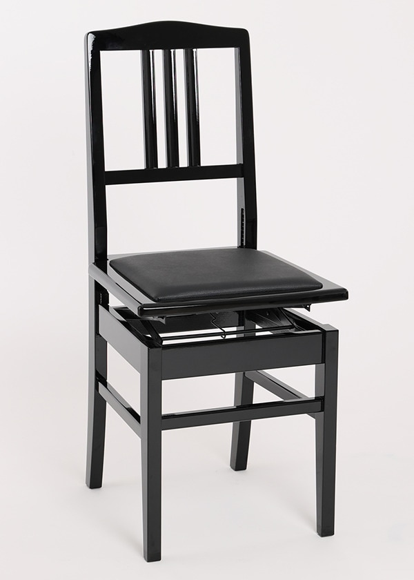 背付きピアノ椅子 DOLCE (艶あり/座面:ブラック) | 椅子 | ピアノ専門