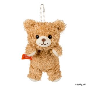 あそんで！テディベア マスコットキーチェーン ベージュ|【ぬいぐるみ