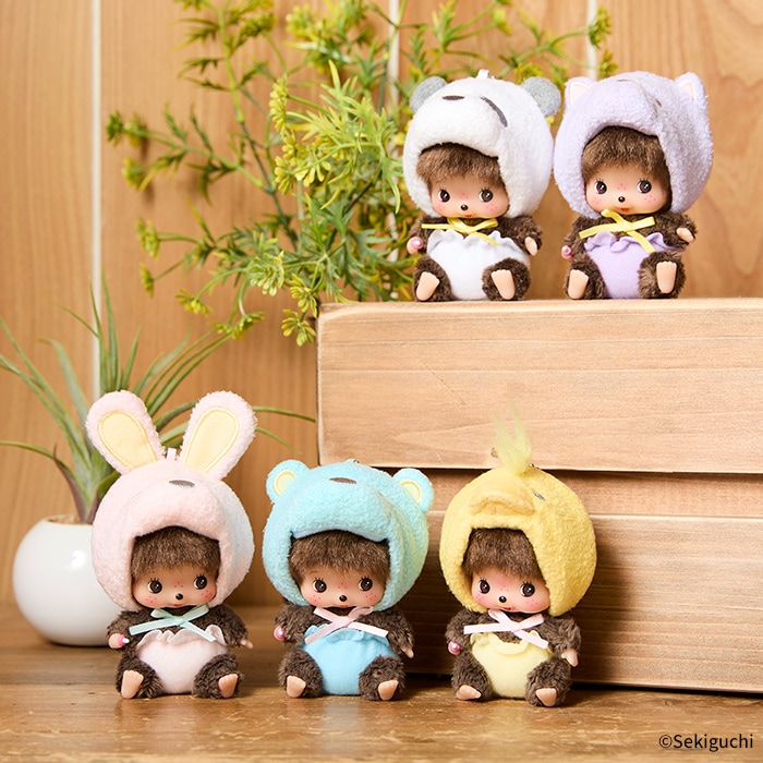 あにまるベビチッチ SS顔でかキーチェーン ねこ|【ぬいぐるみの