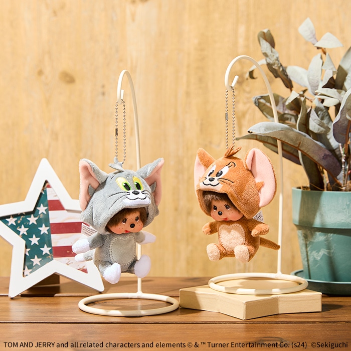 トムとジェリー×モンチッチ トムモンチッチ 顔でかSSキーチェーン