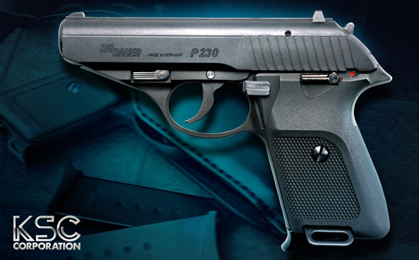 店内全品5％OFFクーポン】KSC P230JP ジャパン ブラックHW ガスブロー