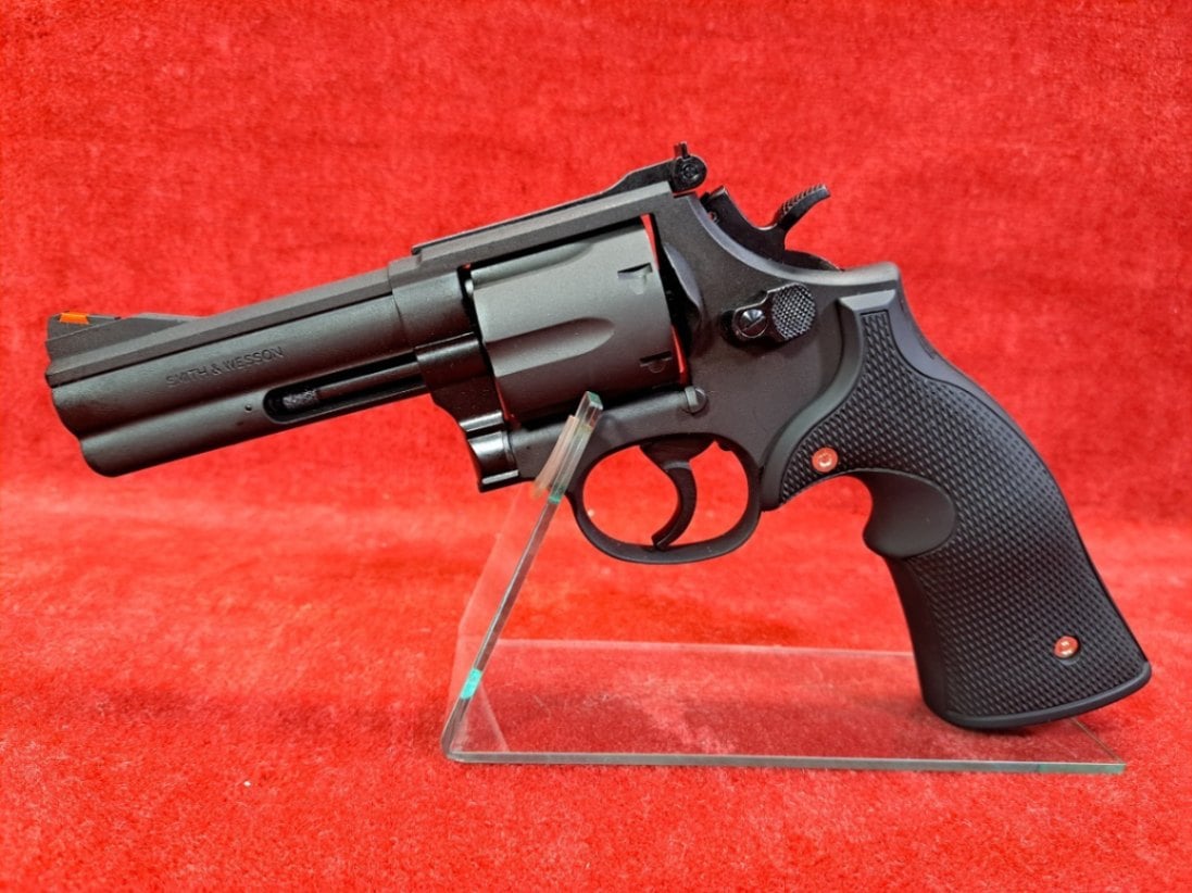 店内全品5％OFFクーポン】マルシン 発火型モデルガン S&W M586 HW BK 4