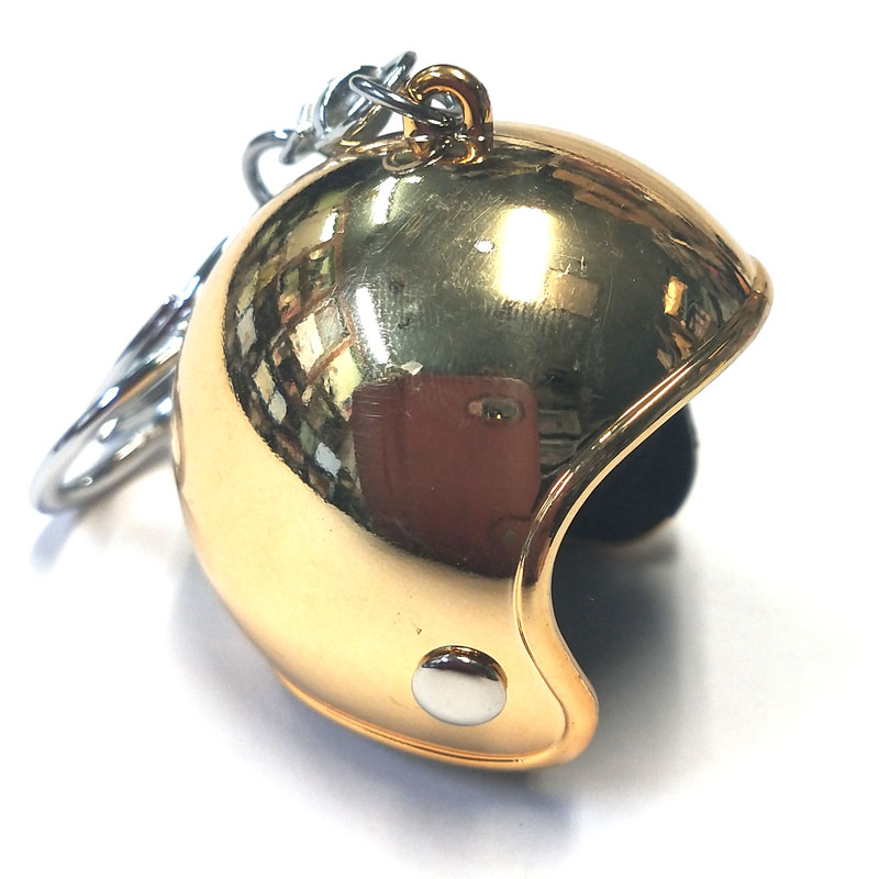 てるぼう＆ヘルメットキーホルダーセット『ゴールド』 雨 梅雨