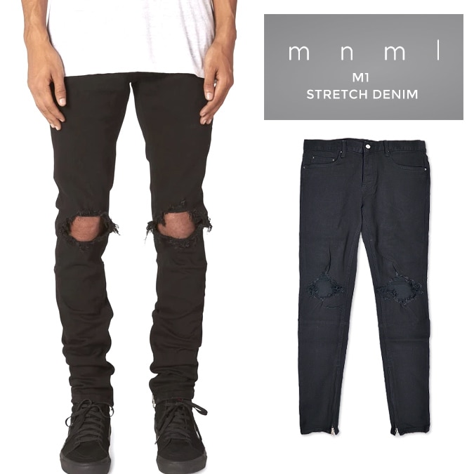 mnml ミニマル デニム M1 Stretch Denim Black M1デニム ジーンズ