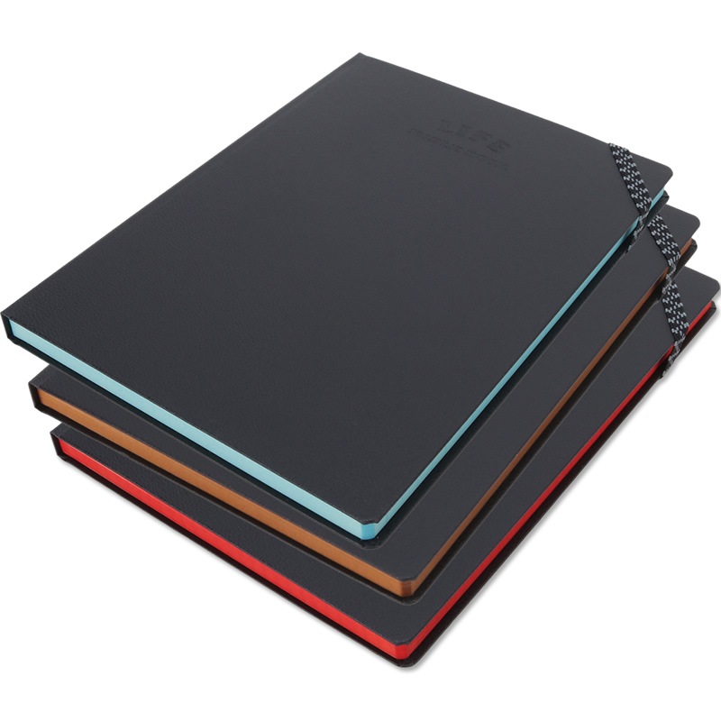 名入れ可】ライフ ノーブルブック A5サイズ ハードカバー ノート 方眼