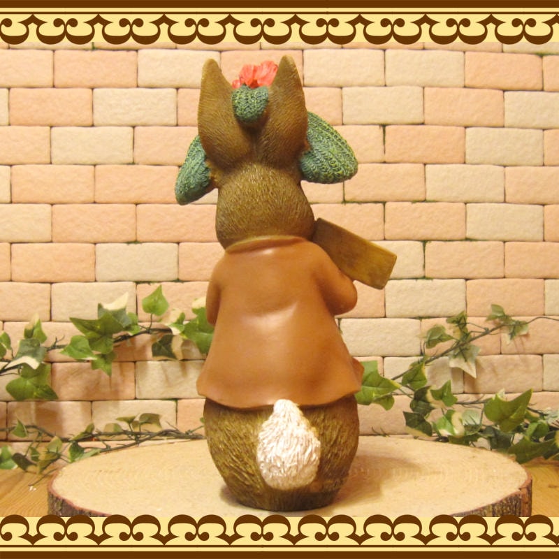 ピーターラビット うさぎ 置物 ベンジャミンバニー スタンド ラビット